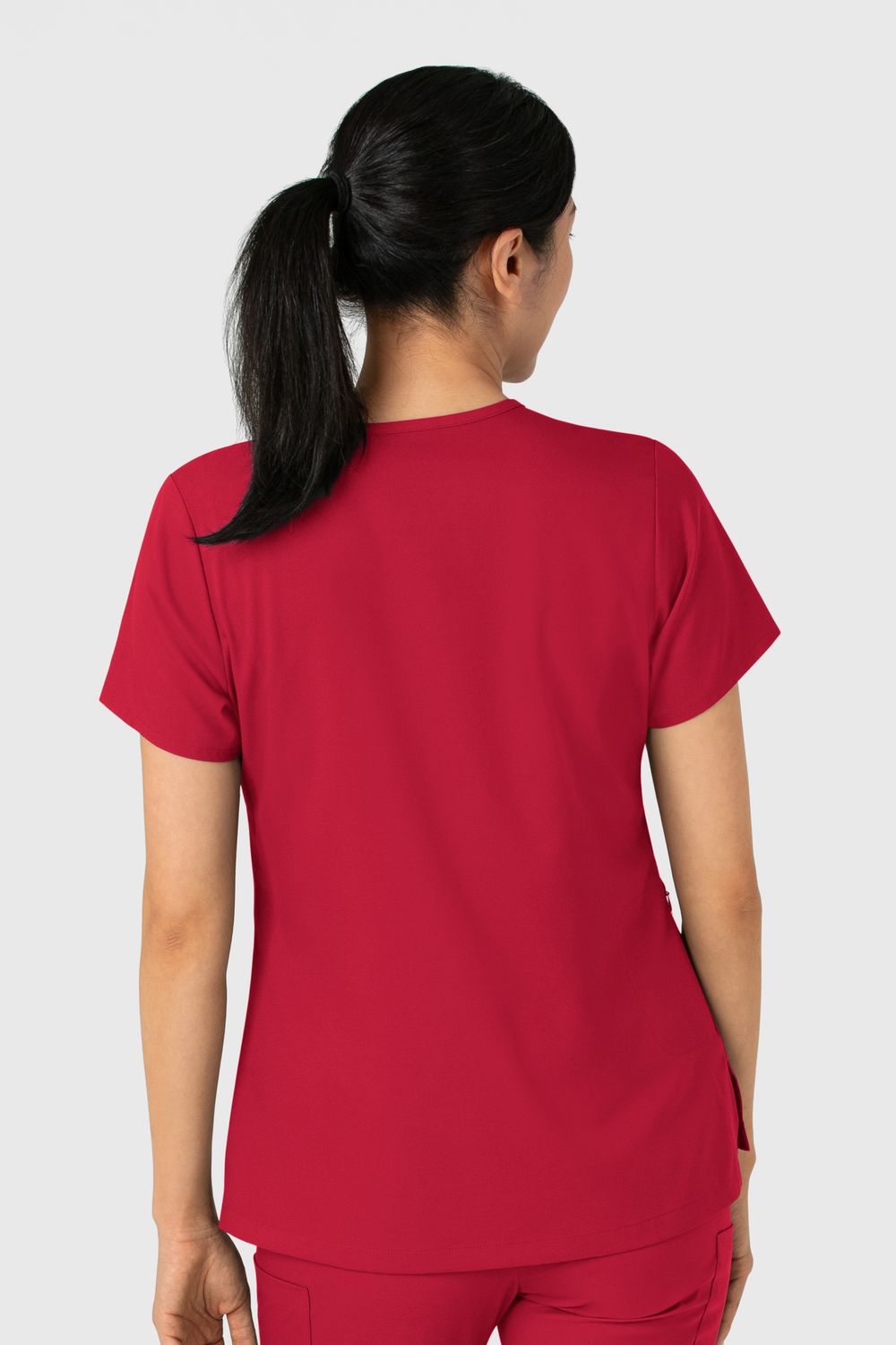 Casacca donna 6151 scollo a V red