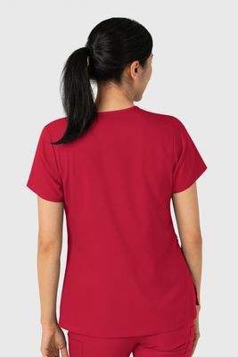 Casacca donna 6151 scollo a V red