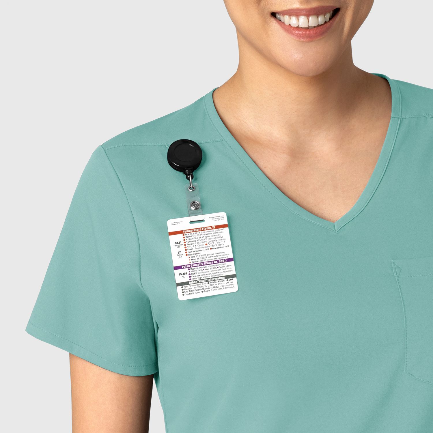 Casacca donna 6151 scollo a V turquoise