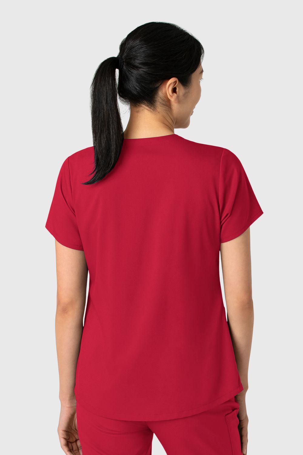 Casacca donna 6251 scollo a V red