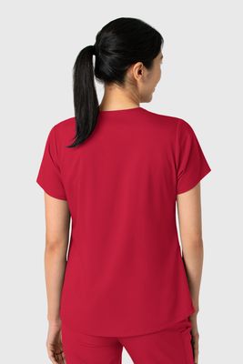 Casacca donna 6251 scollo a V red