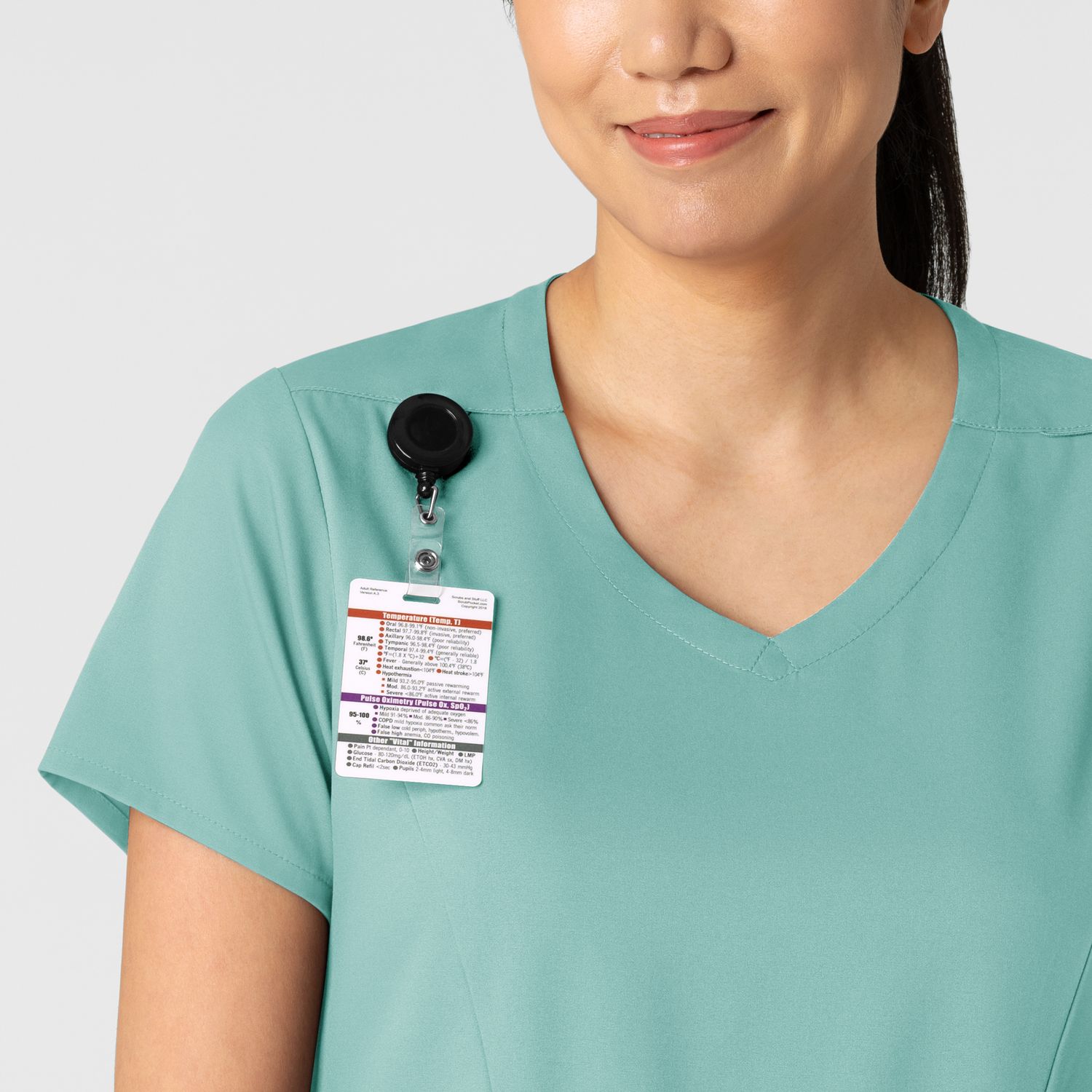 Casacca donna 6251 scollo a V turquoise