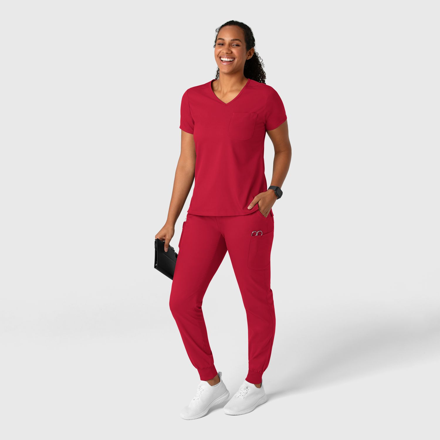 Pantalone donna 5151 jogger cargo red