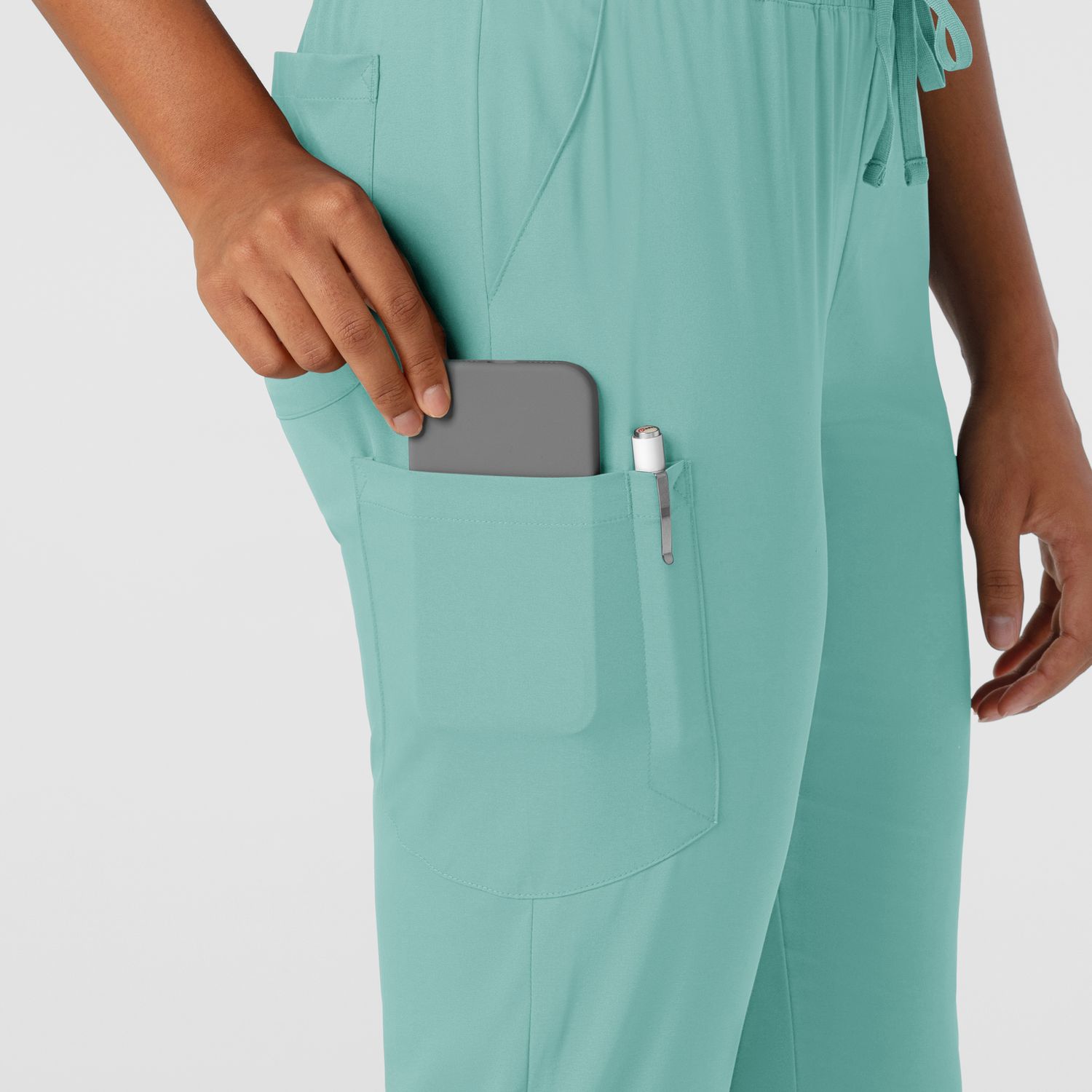 Pantalone donna 5151 jogger cargo turquoise