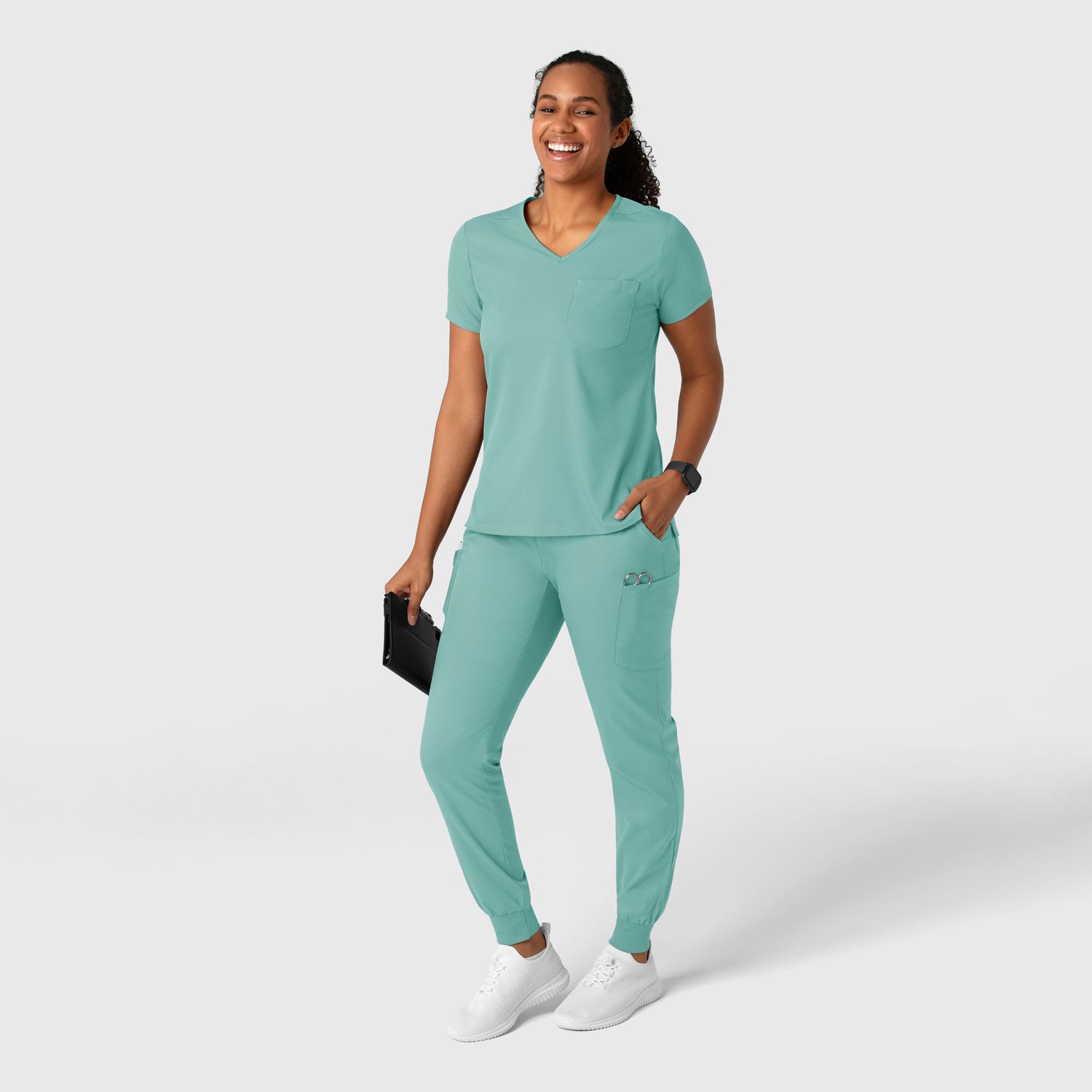 Pantalone donna 5151 jogger cargo turquoise