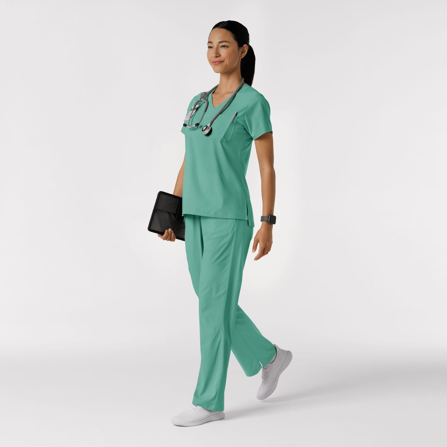 Pantalone donna 5251 svasato turquoise