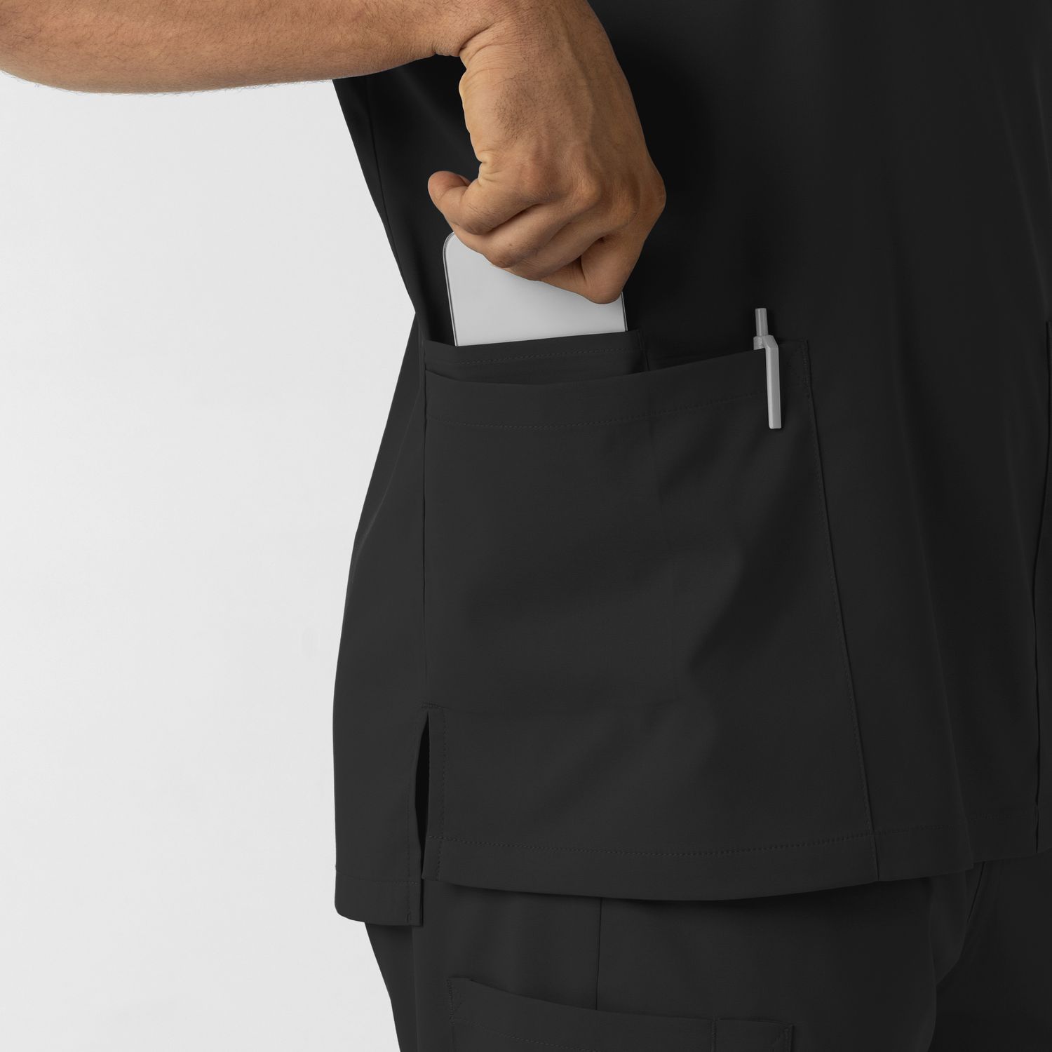 Casacca uomo 6051 scollo a V black