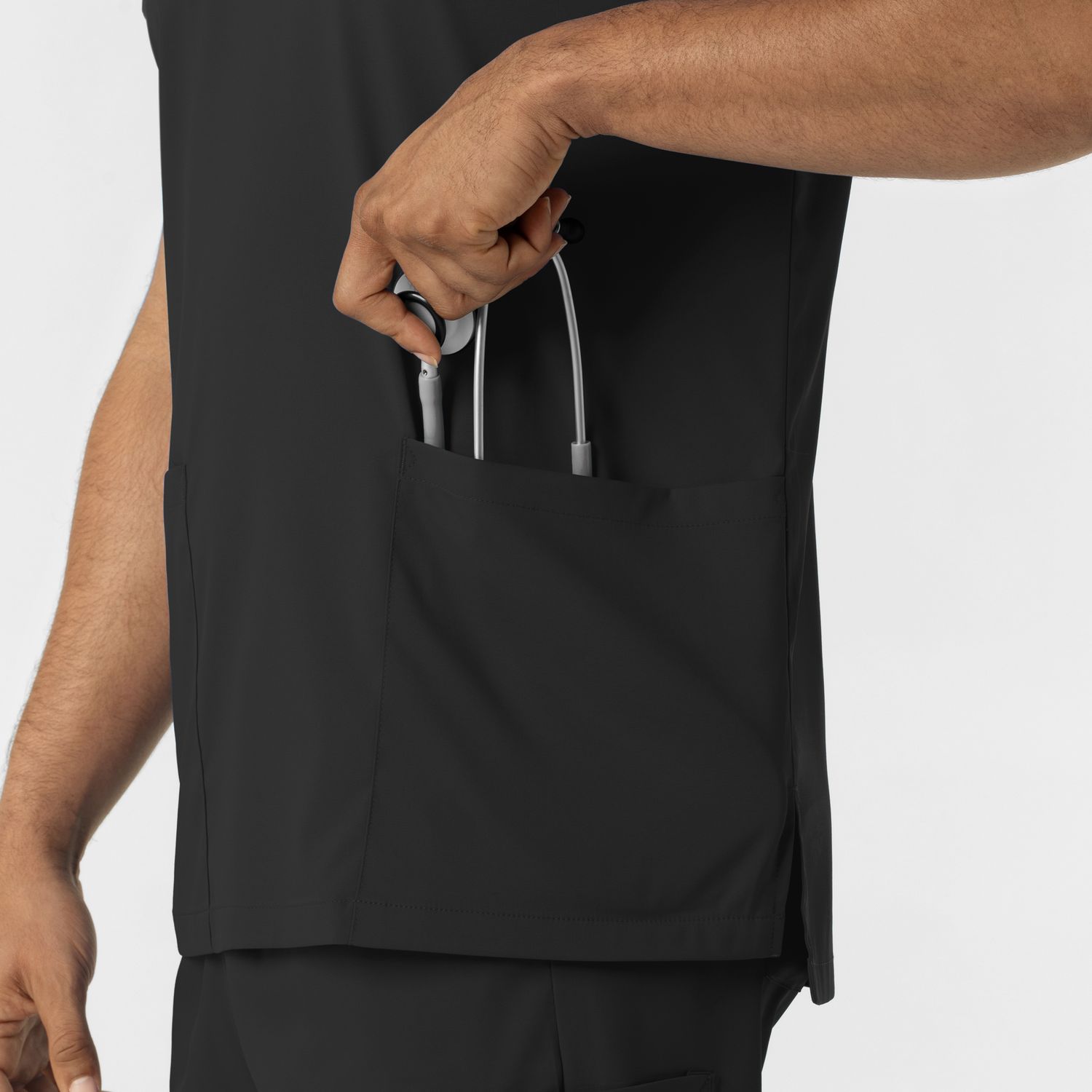 Casacca uomo 6051 scollo a V black