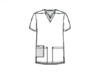Casacca uomo 6051 scollo a V pewter