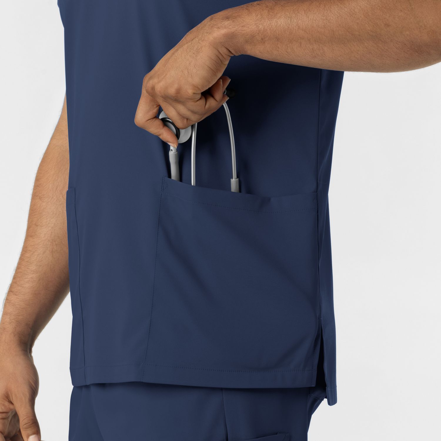 Casacca uomo 6051 scollo a V navy blue