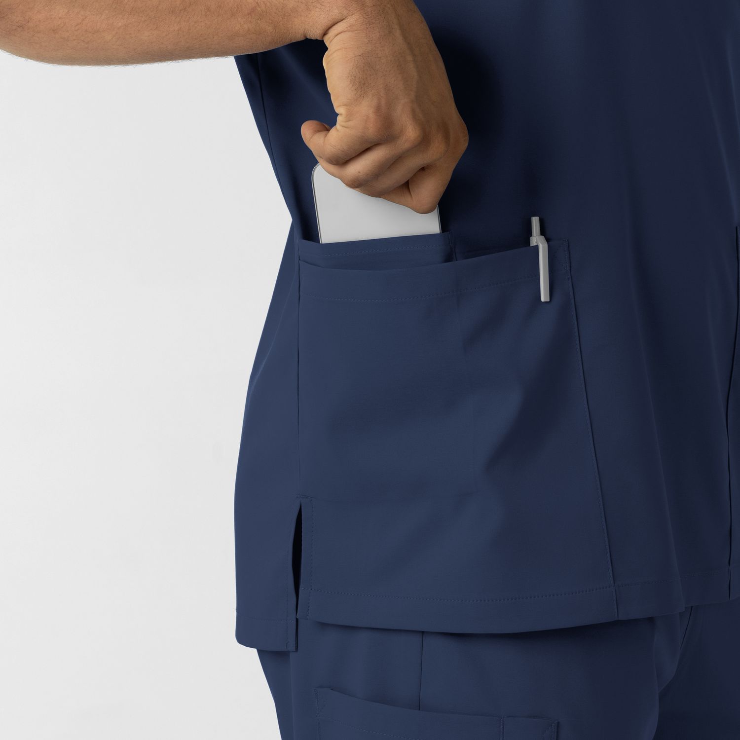 Casacca uomo 6051 scollo a V navy blue