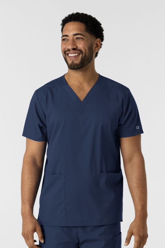 Casacca uomo 6051 scollo a V navy blue