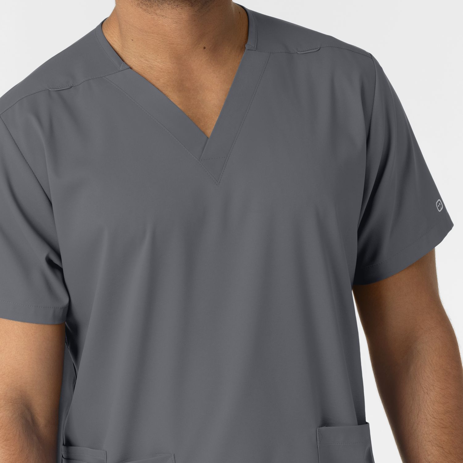 Casacca uomo 6051 scollo a V pewter
