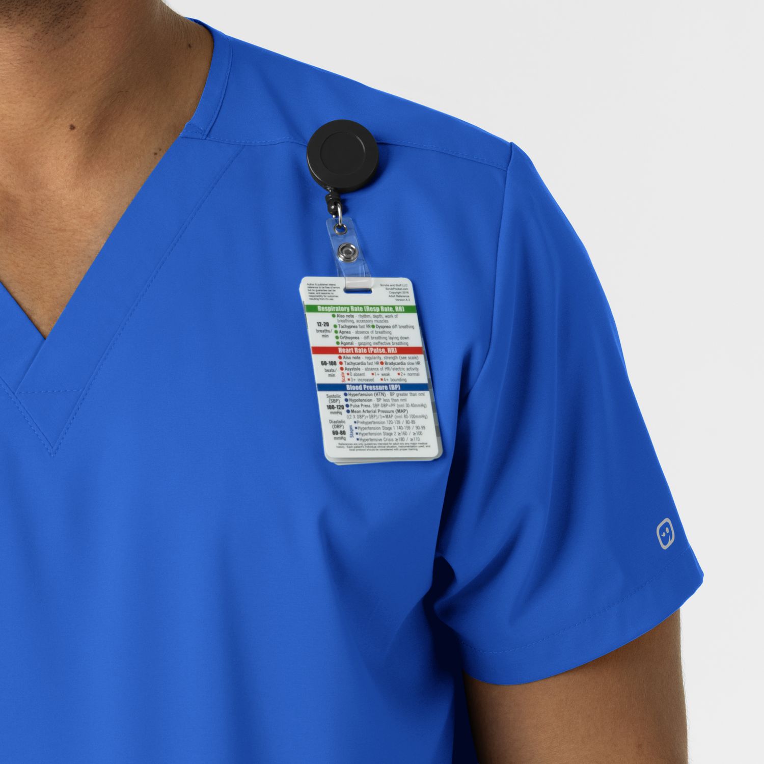Casacca uomo 6051 scollo a V royal blue