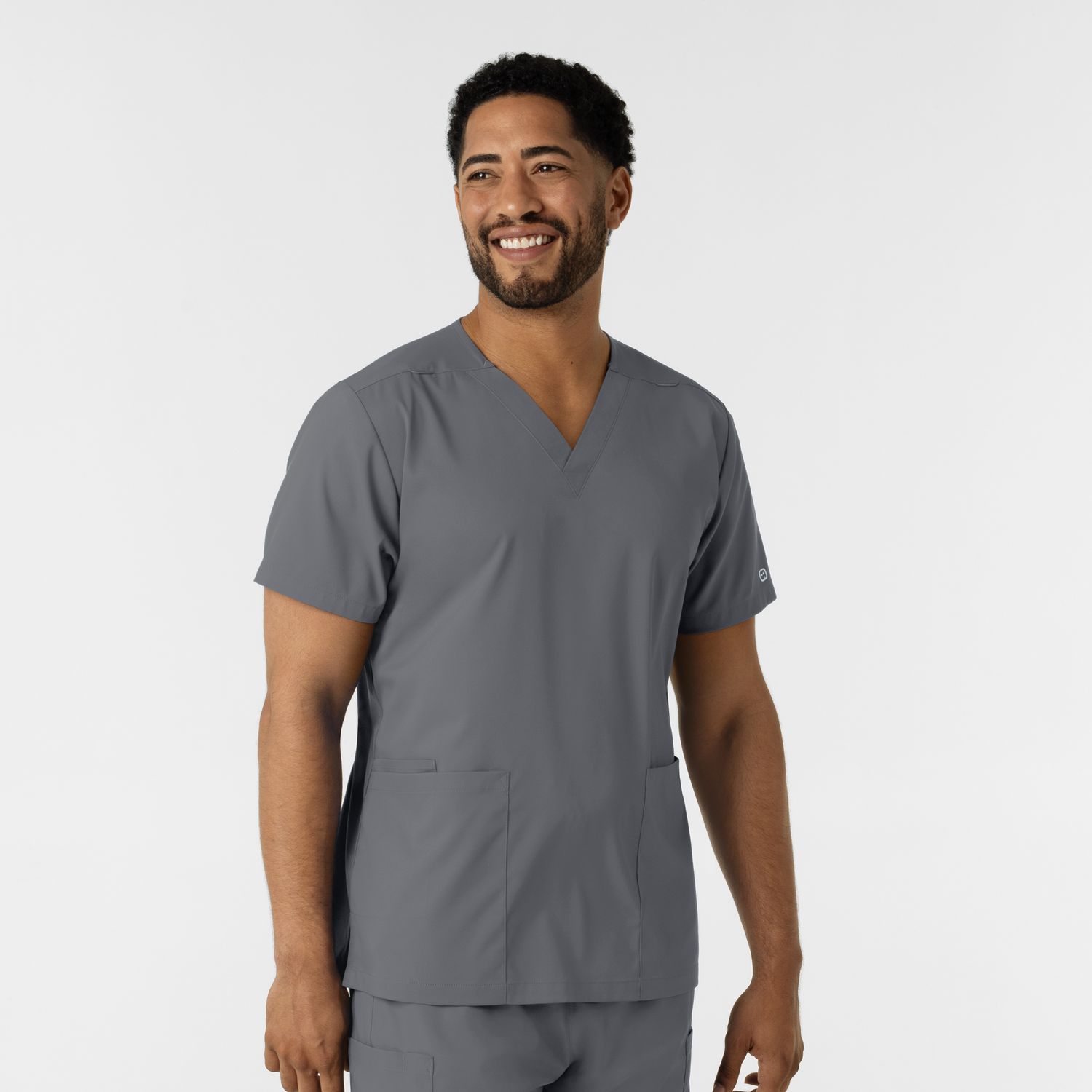 Casacca uomo 6051 scollo a V pewter
