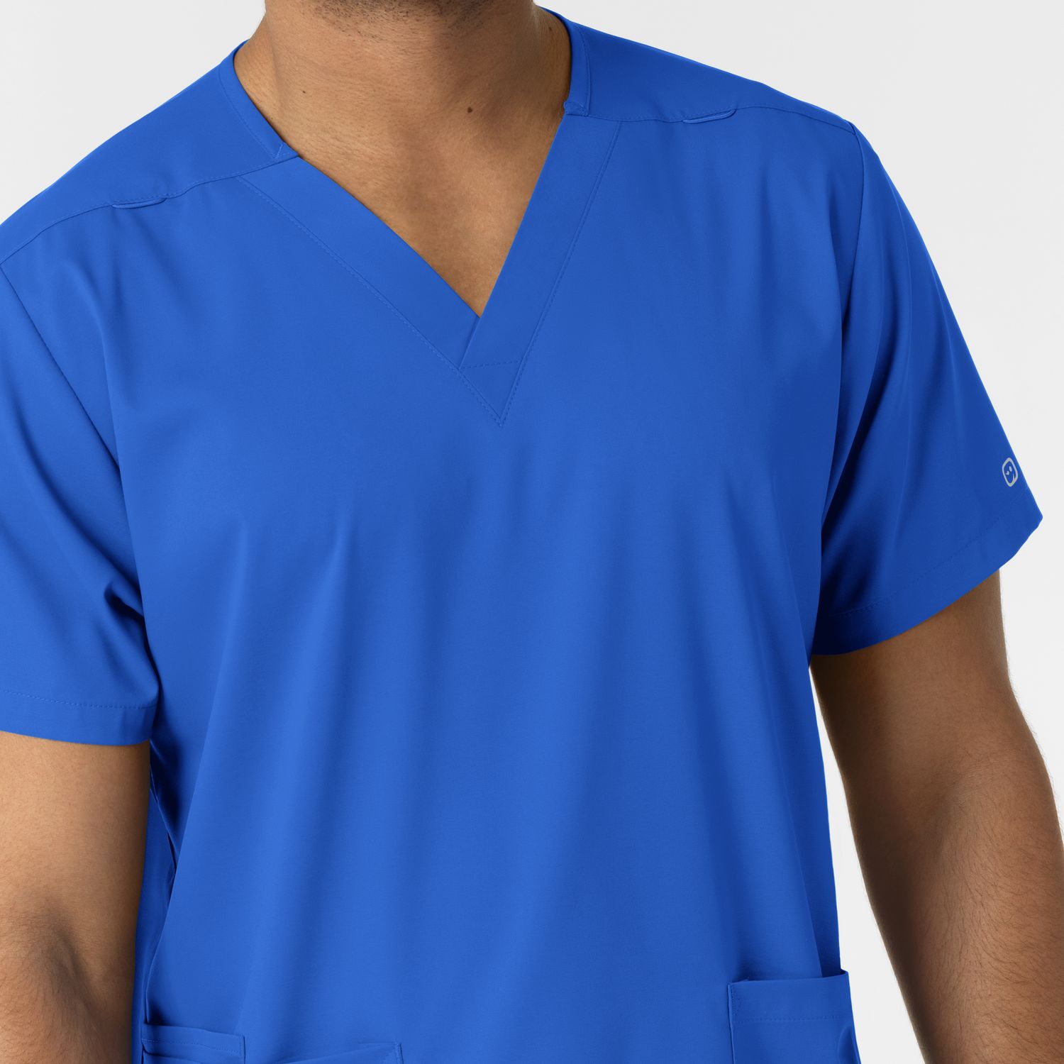 Casacca uomo 6051 scollo a V royal blue