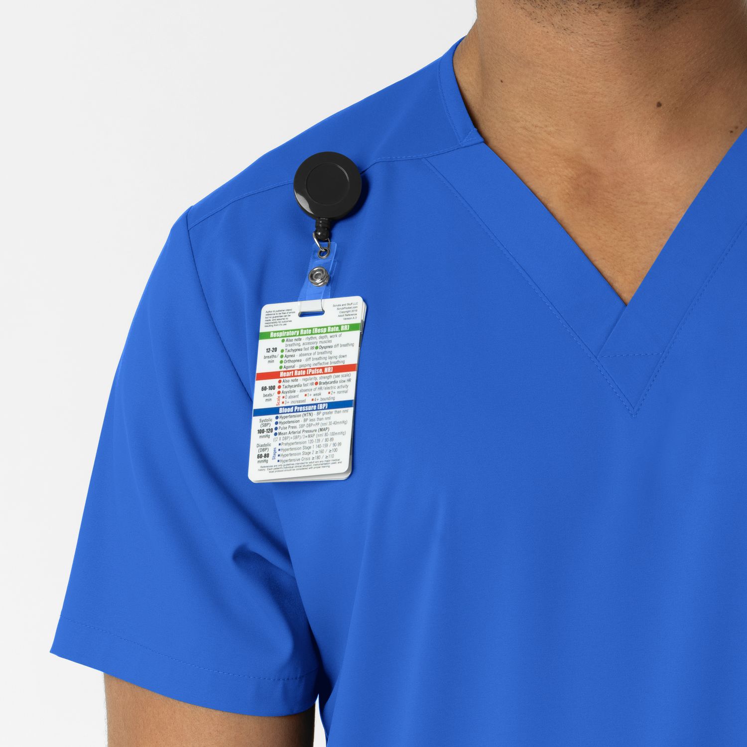 Casacca uomo 6051 scollo a V royal blue