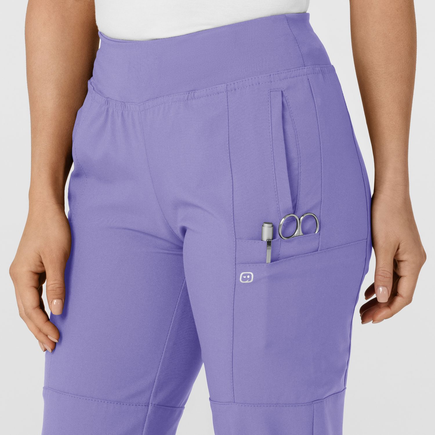 Pantalone donna 5555 cargo jogger iris