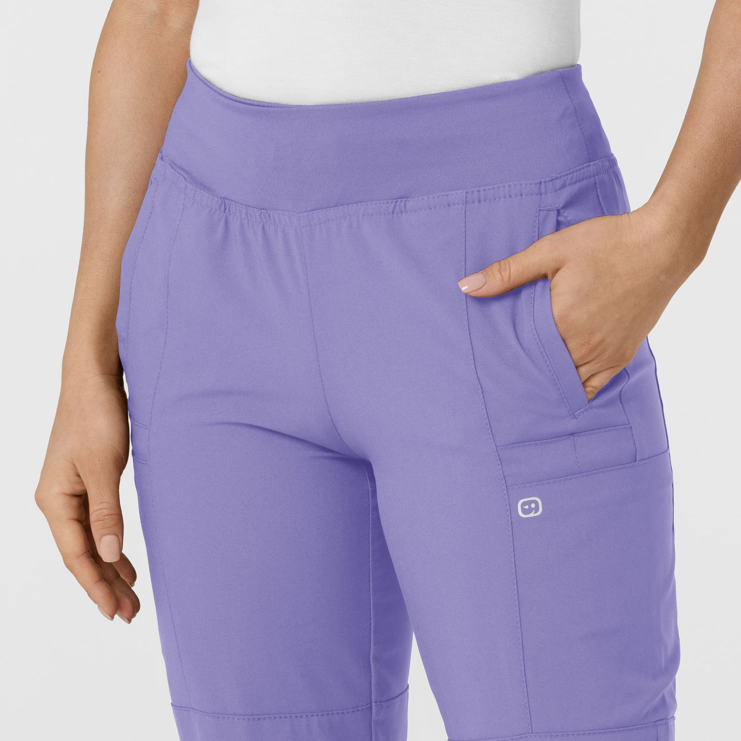 Pantalone donna 5555 cargo jogger iris