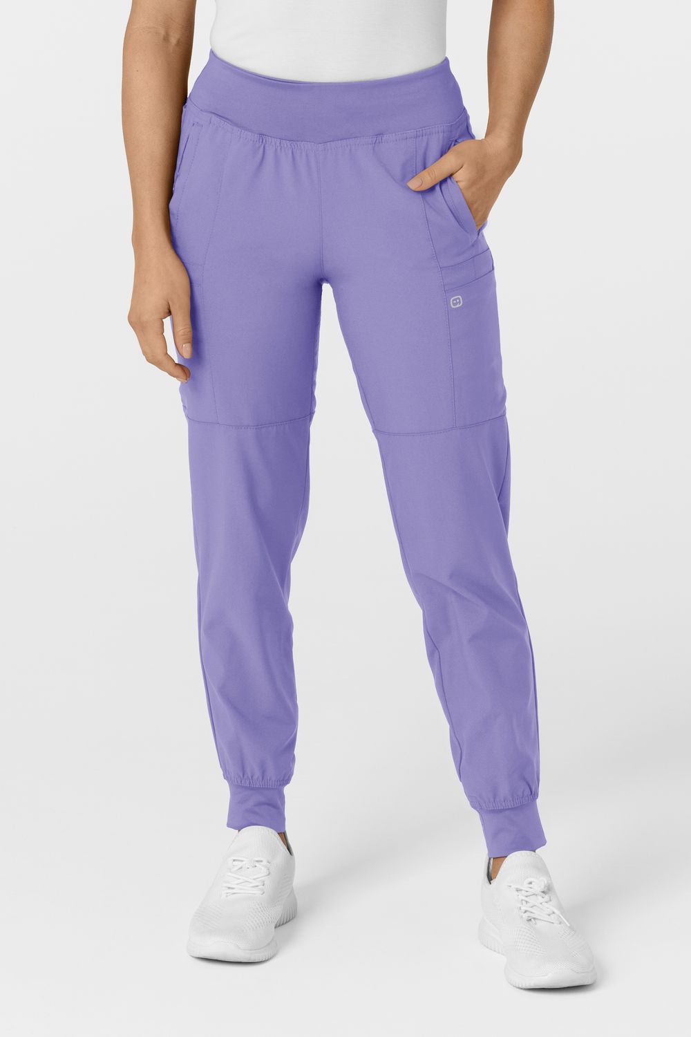 Pantalone donna 5555 cargo jogger iris