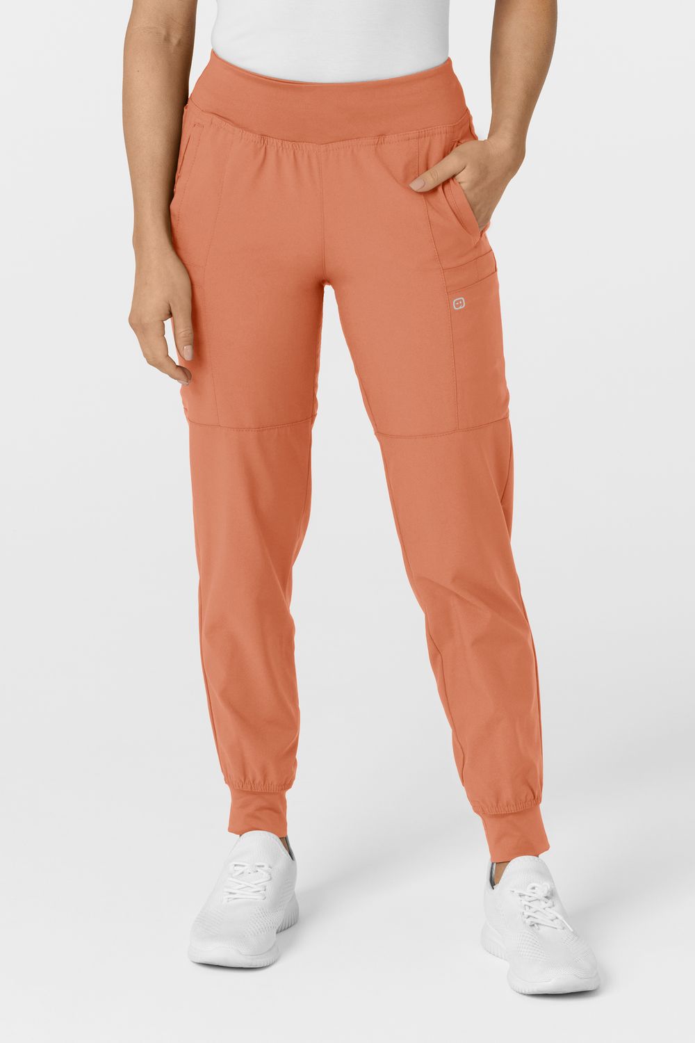 Pantalone donna 5555 cargo jogger terracotta