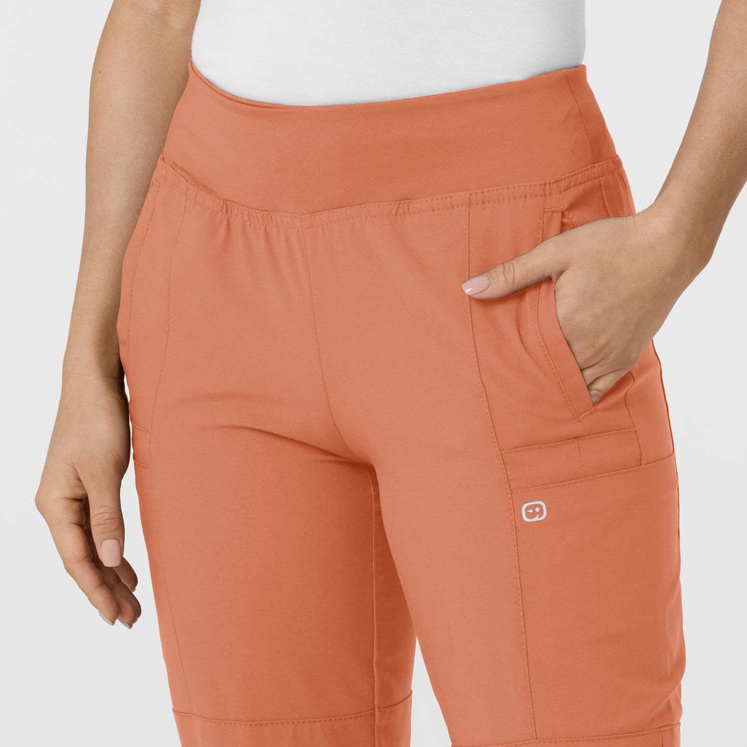 Pantalone donna 5555 cargo jogger terracotta