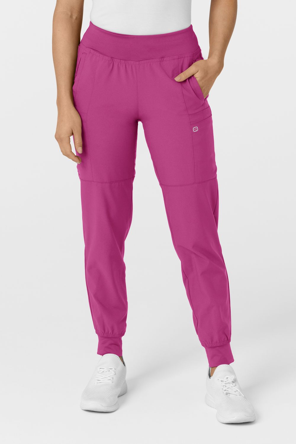 Pantalone donna 5555 cargo jogger raspberry