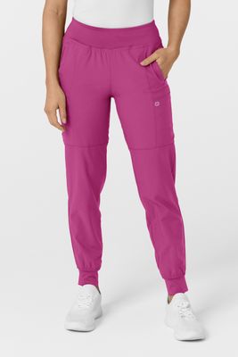 Pantalone donna 5555 cargo jogger raspberry