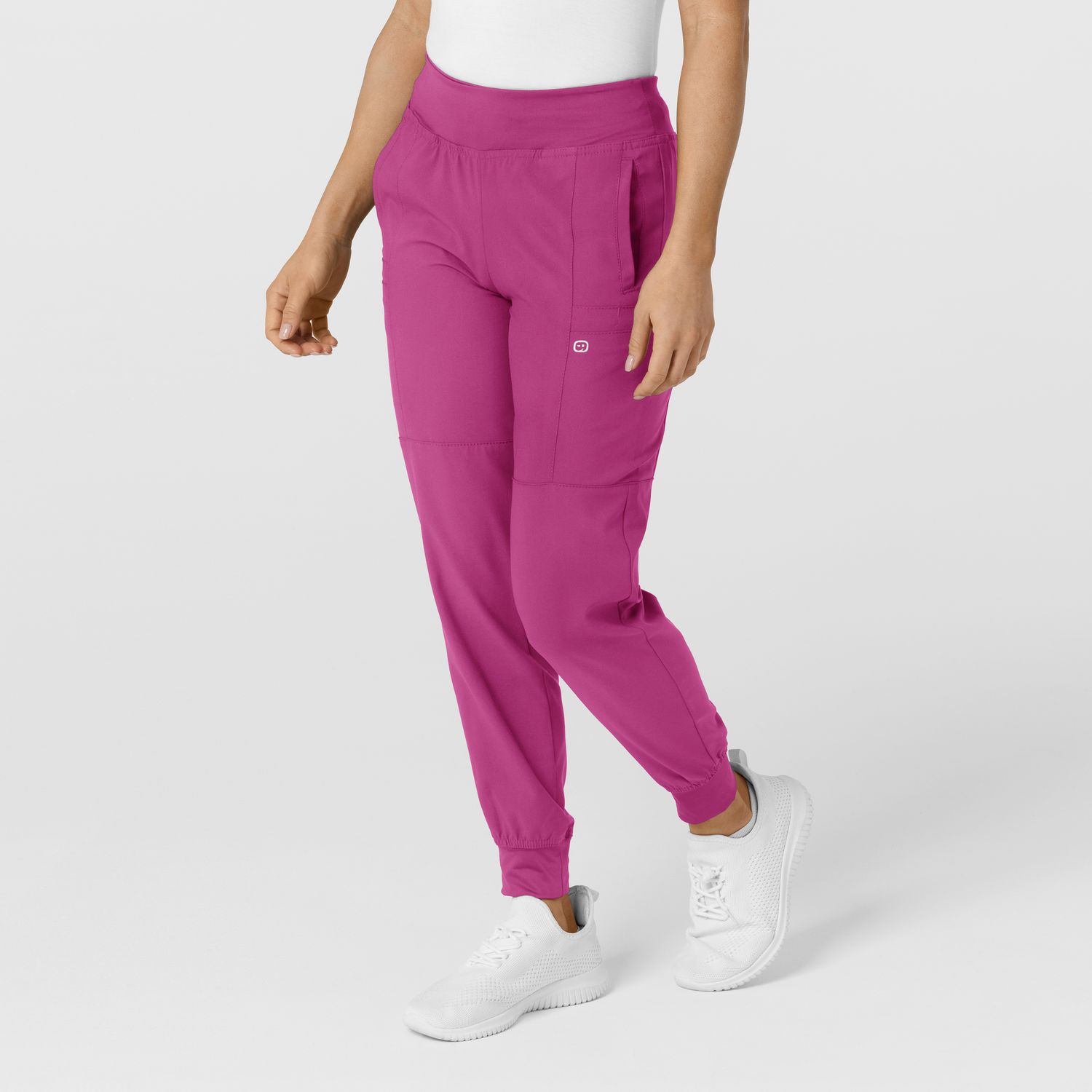 Pantalone donna 5555 cargo jogger raspberry