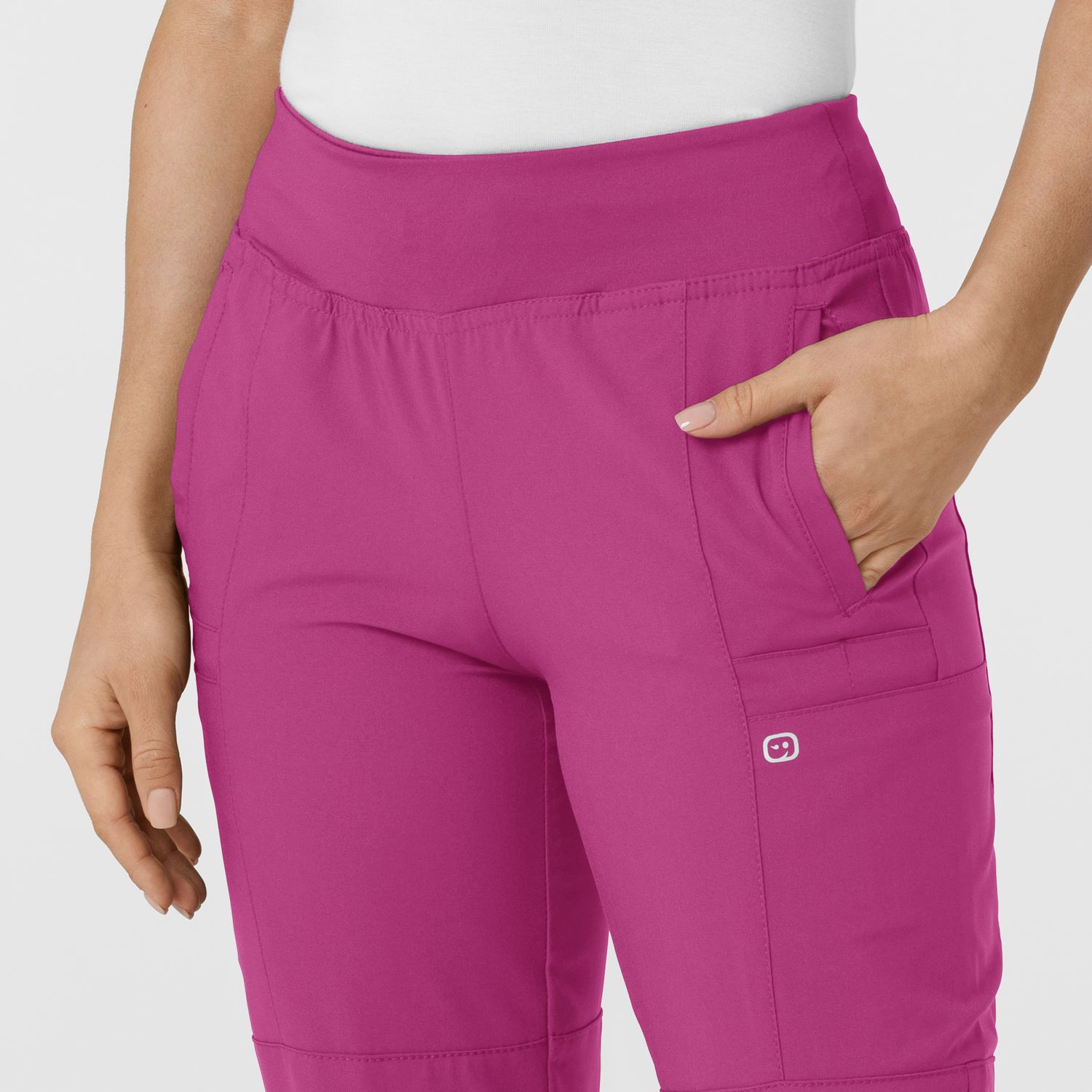 Pantalone donna 5555 cargo jogger raspberry