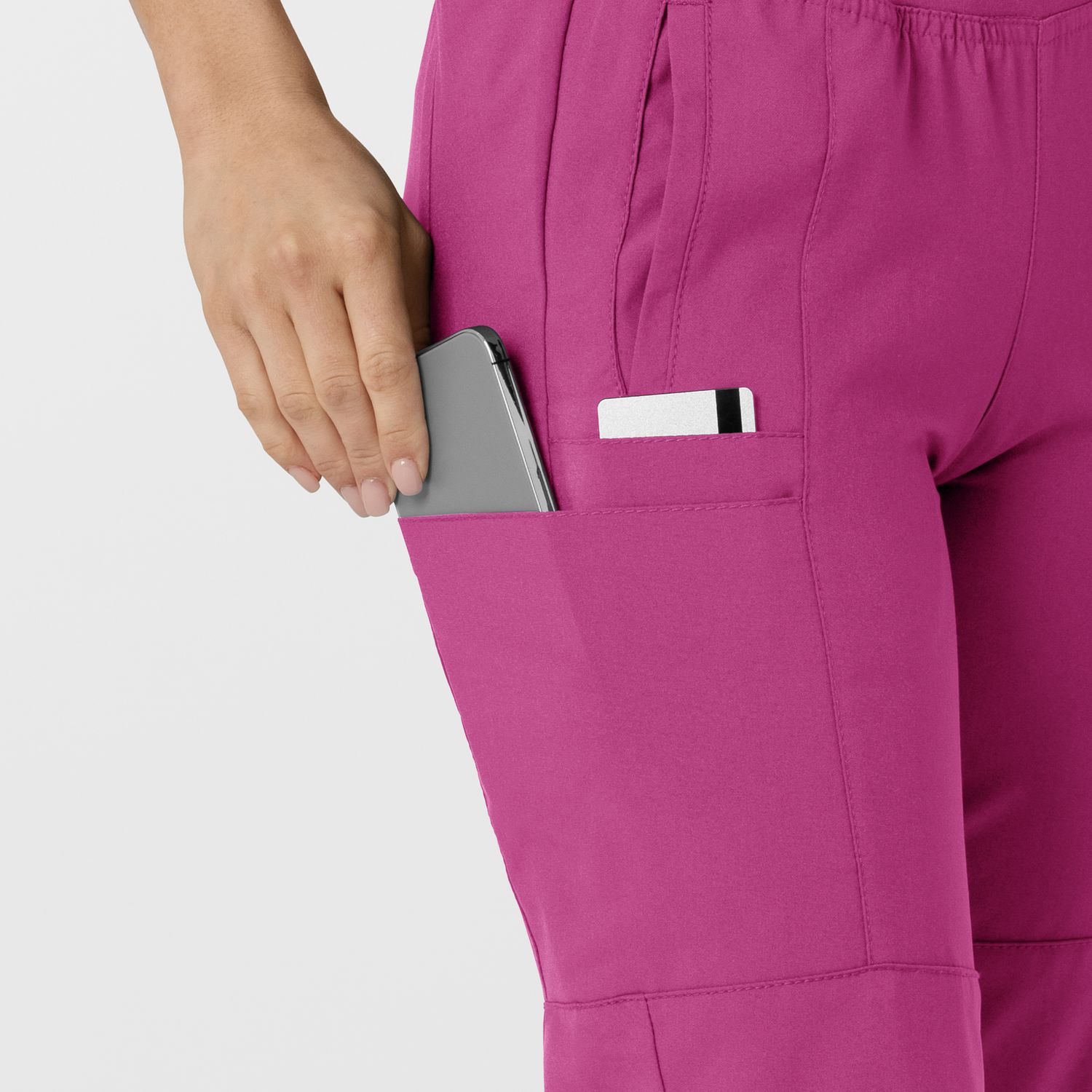 Pantalone donna 5555 cargo jogger raspberry