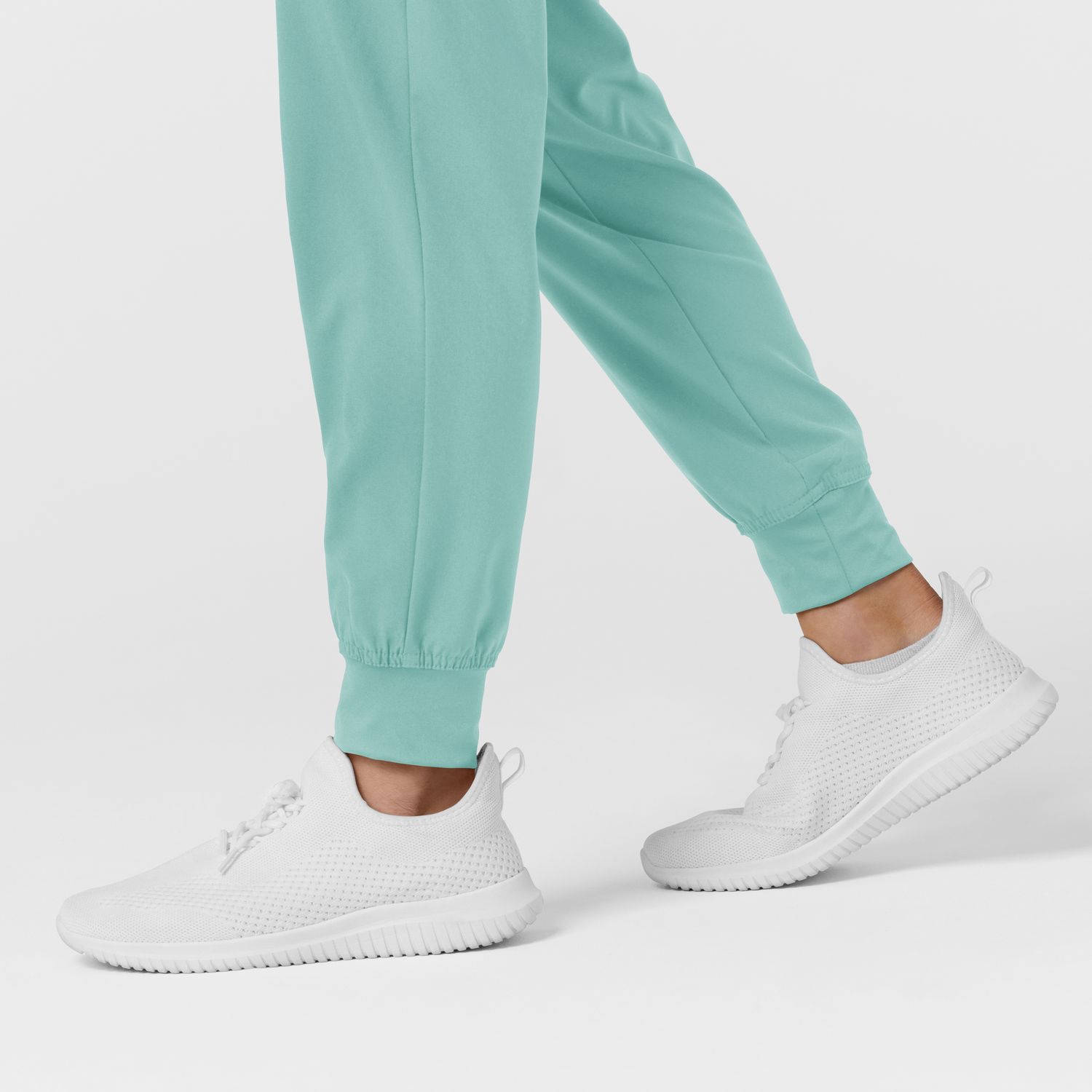 Pantalone donna 5555 cargo jogger turquoise