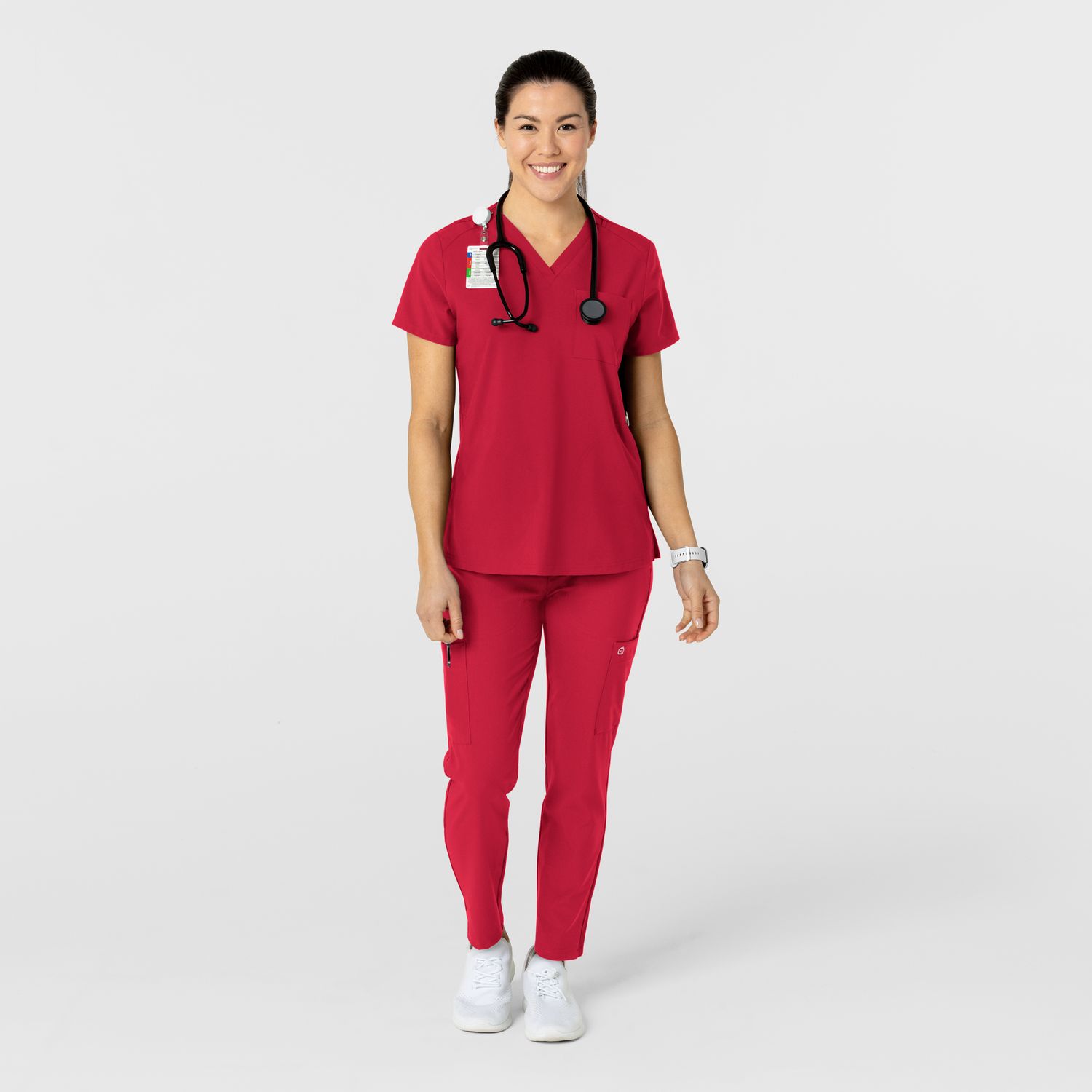 Pantalone donna 5045 sport 8 tasche red