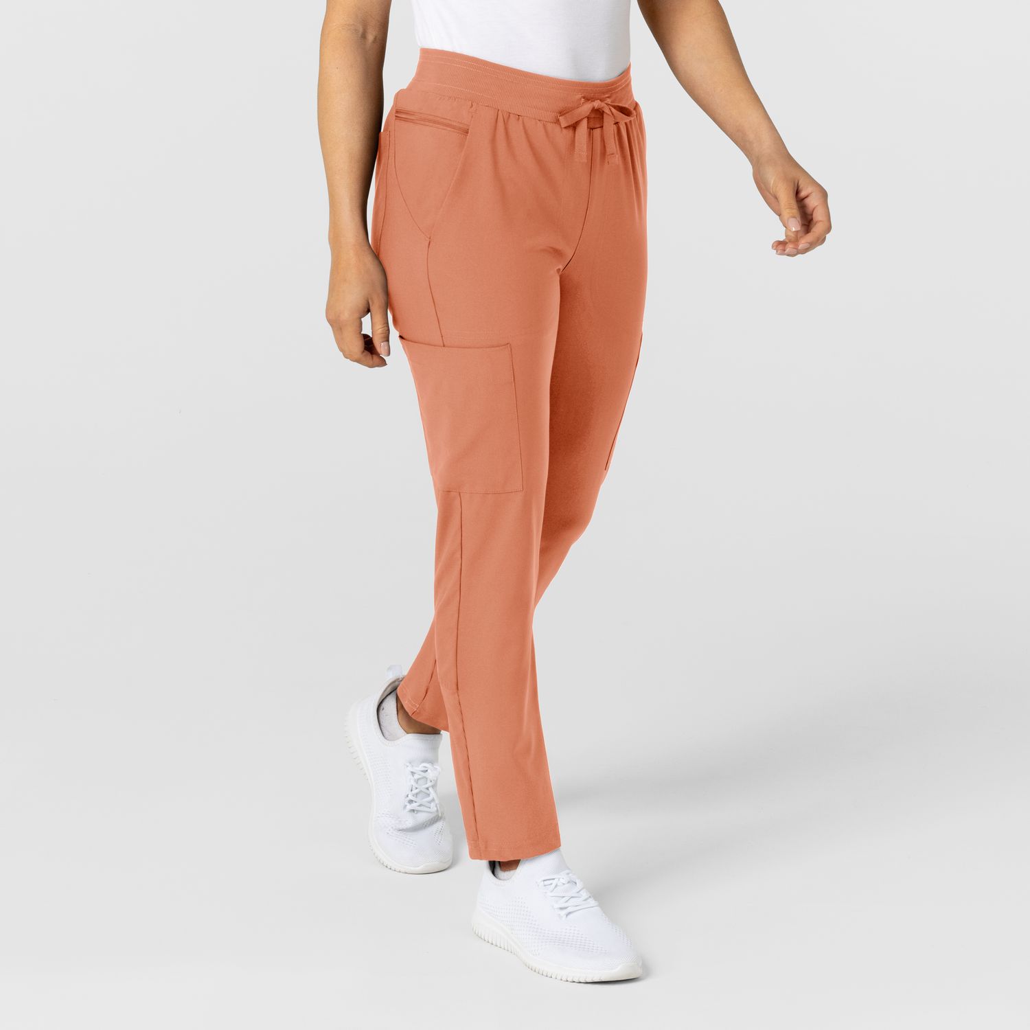 Pantalone donna 5045 sport 8 tasche terracotta