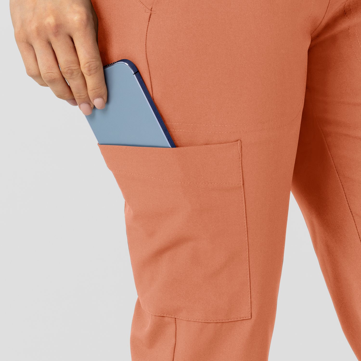 Pantalone donna 5045 sport 8 tasche terracotta