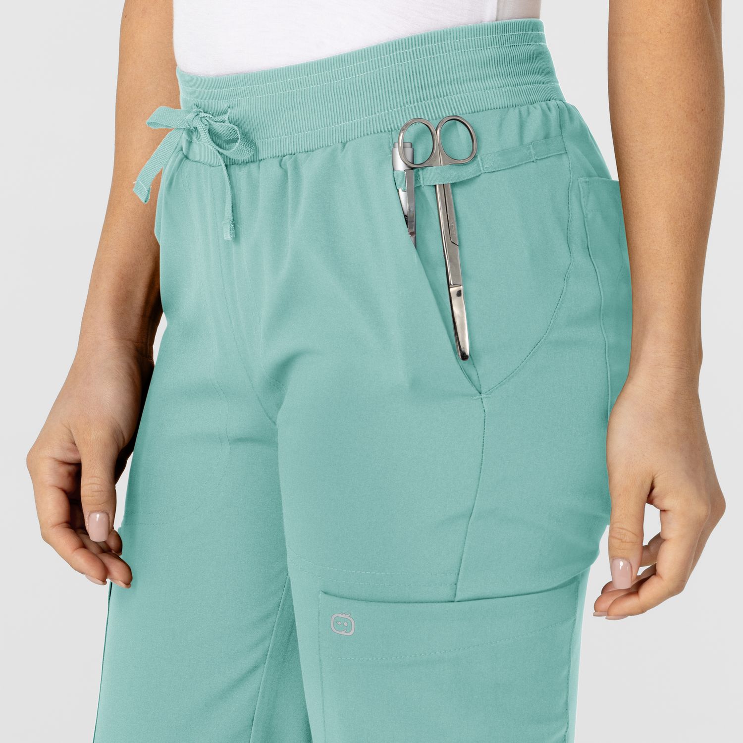 Pantalone donna 5045 sport 8 tasche turquoise