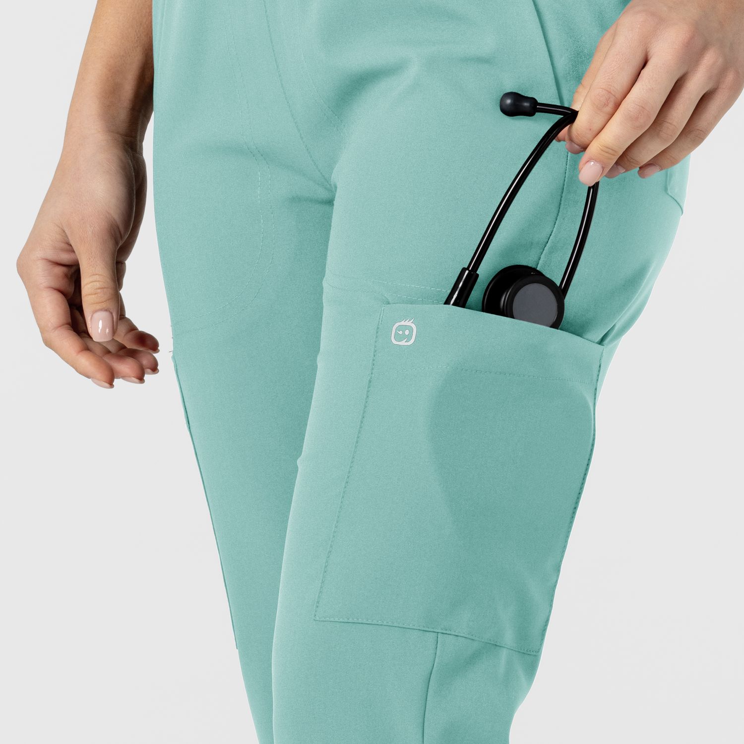 Pantalone donna 5045 sport 8 tasche turquoise