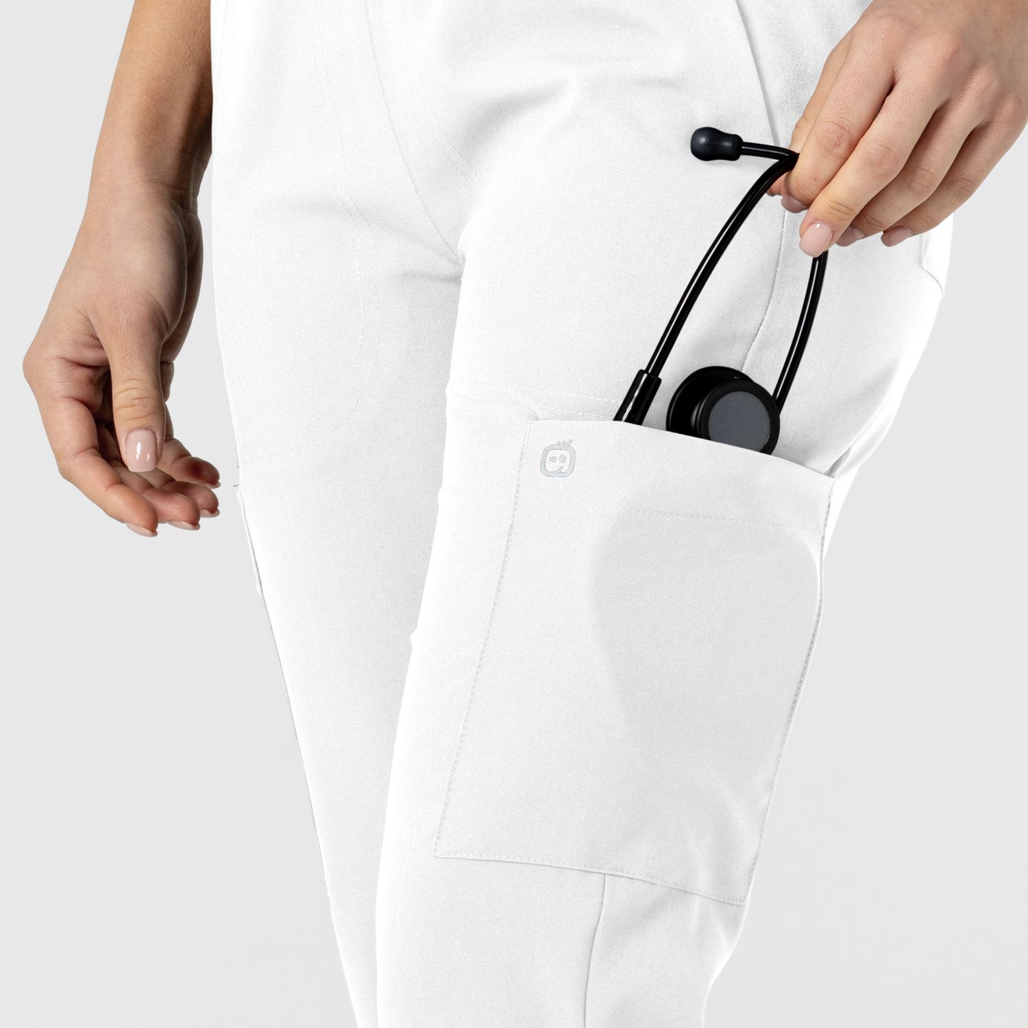 Pantalone donna 5045 sport 8 tasche white