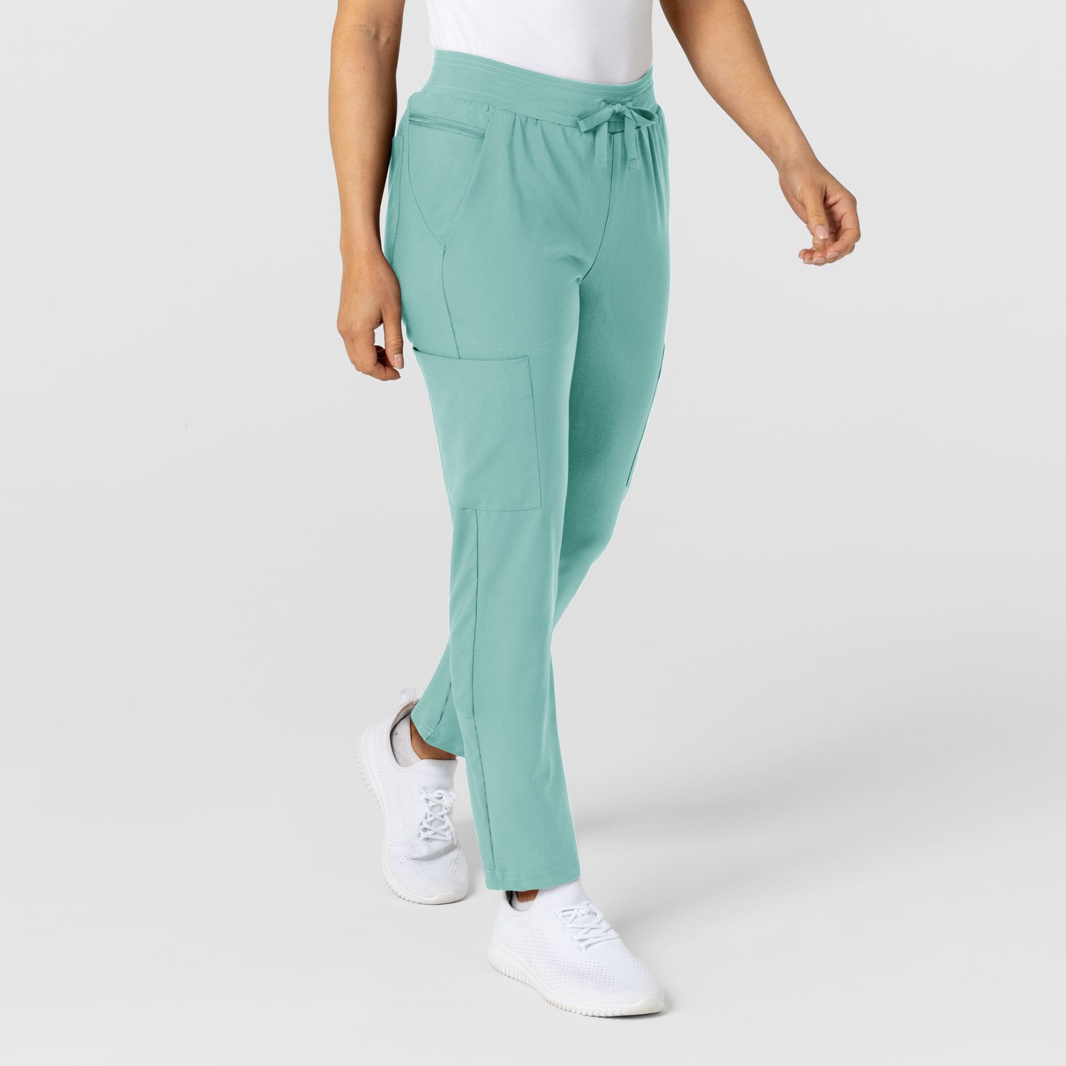 Pantalone donna 5045 sport 8 tasche turquoise