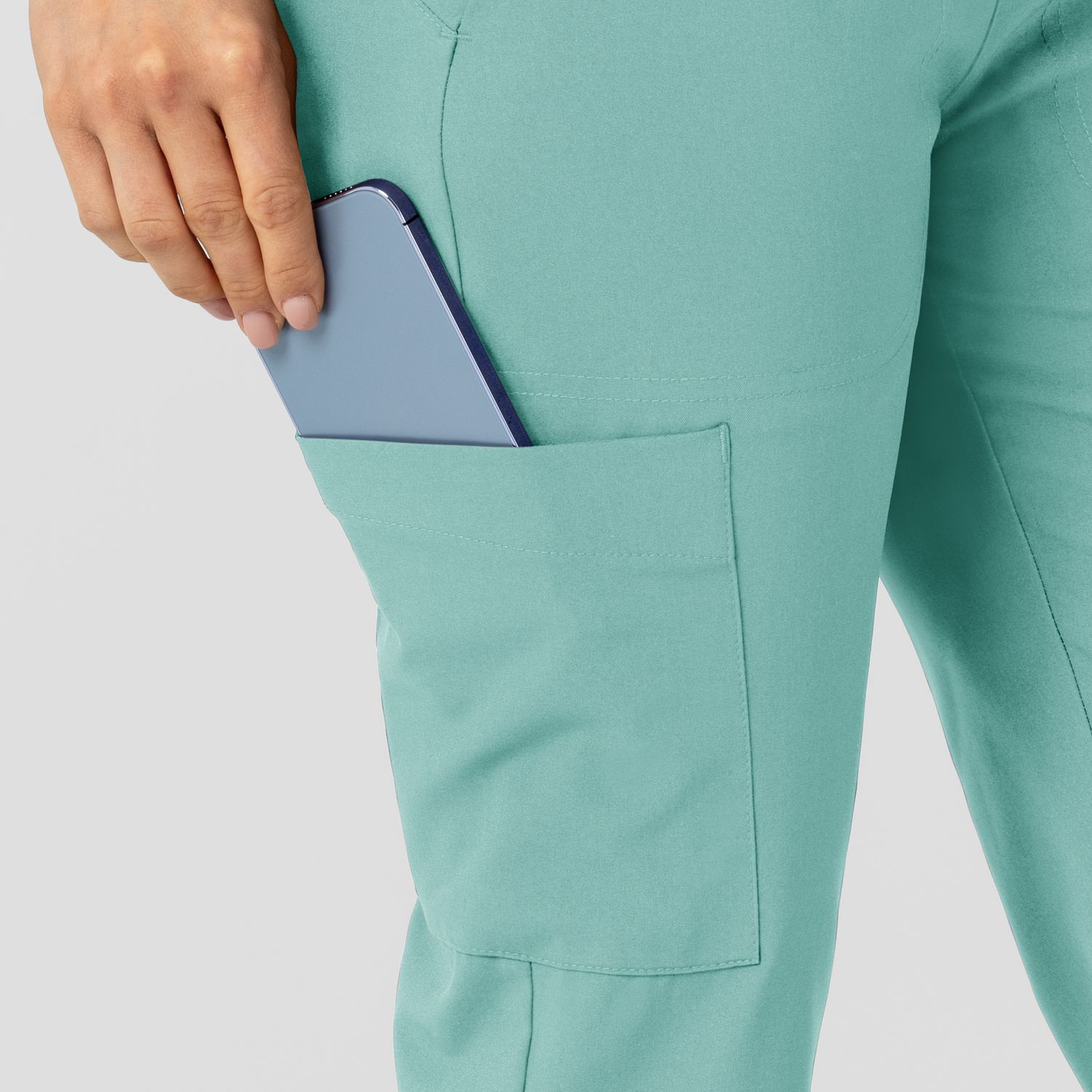 Pantalone donna 5045 sport 8 tasche turquoise