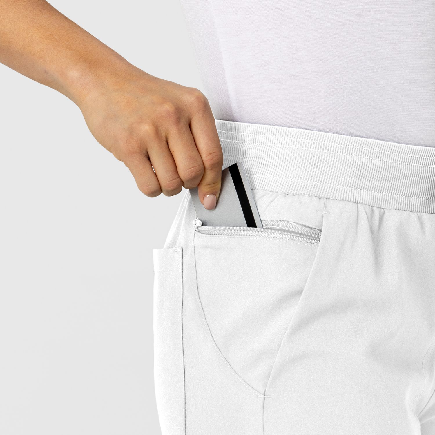 Pantalone donna 5045 sport 8 tasche white
