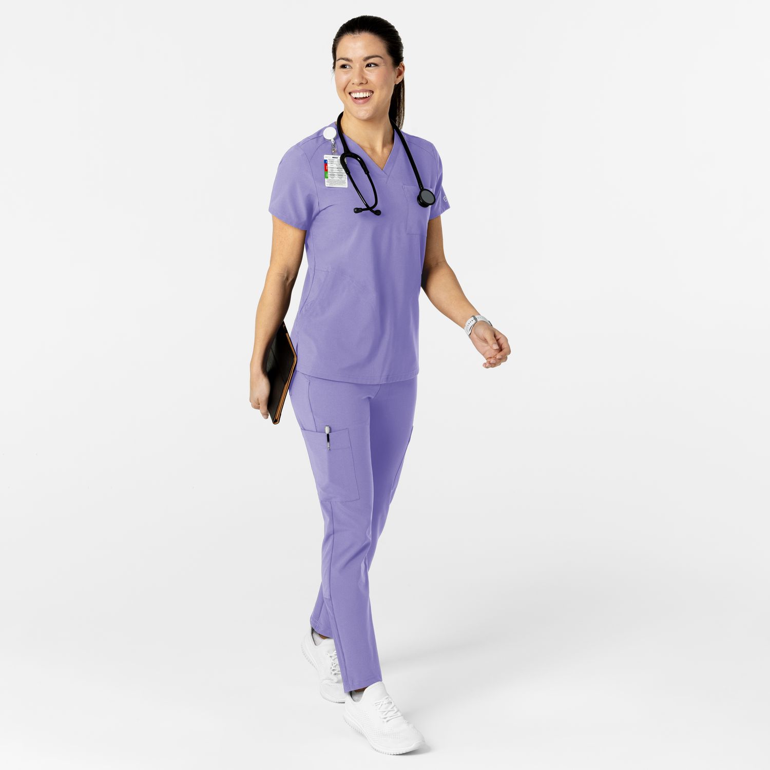 Casacca donna 6045 scollo a V iris