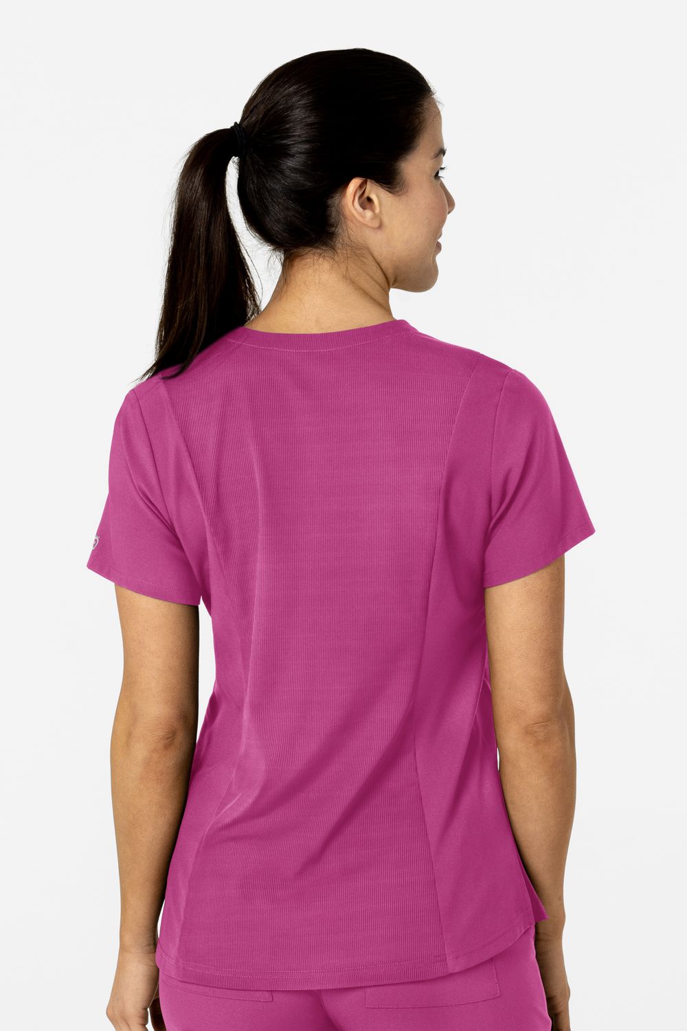 Casacca donna 6045 scollo a V raspberry