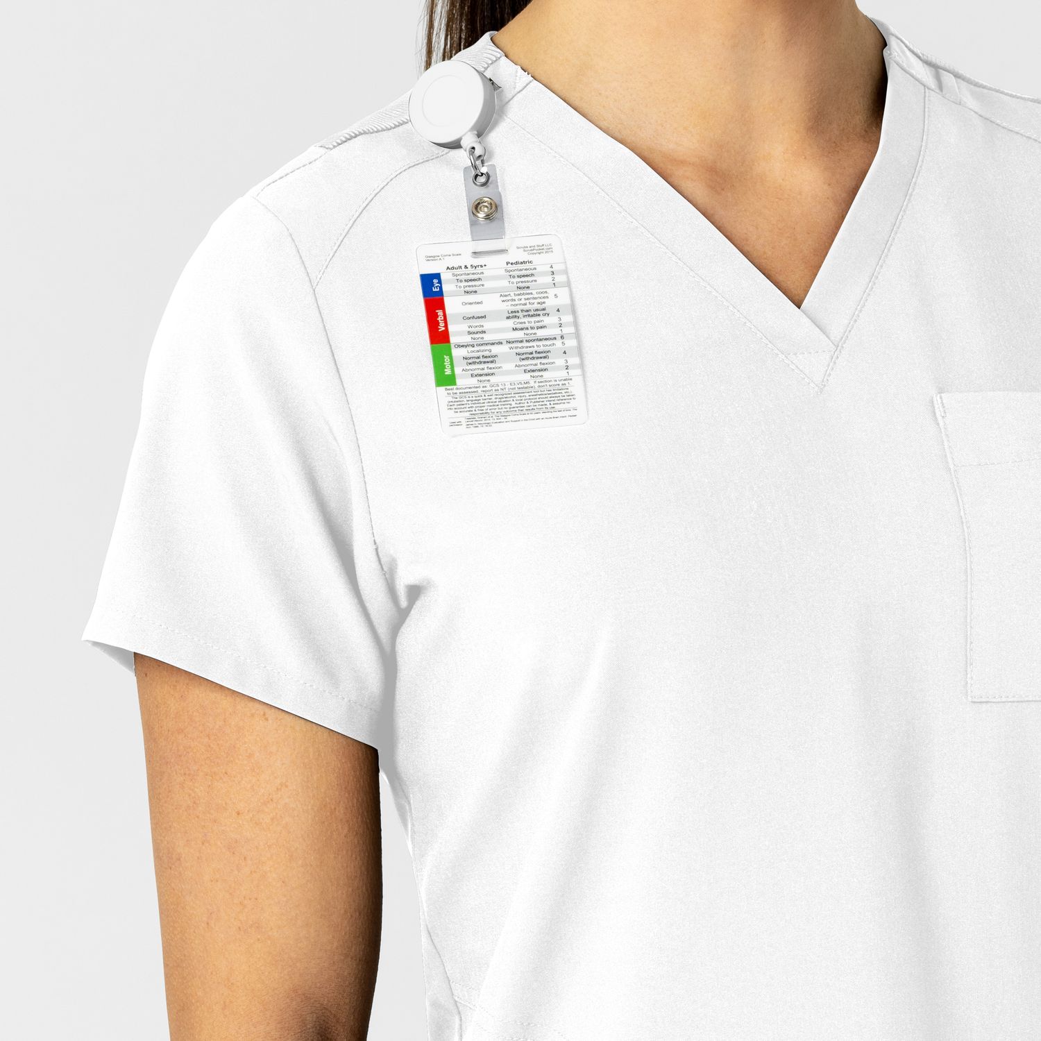 Casacca donna 6045 scollo a V white