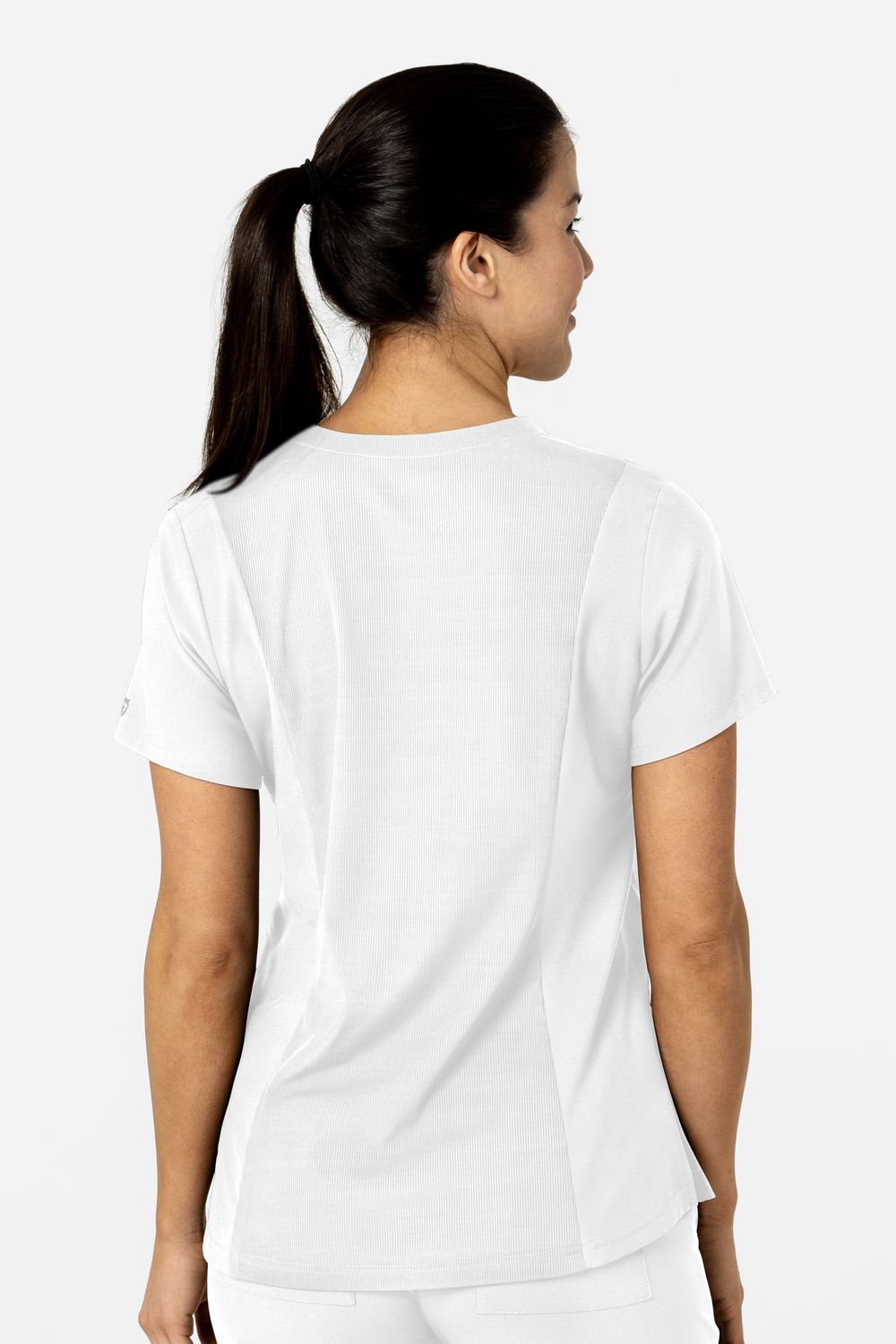 Casacca donna 6045 scollo a V white