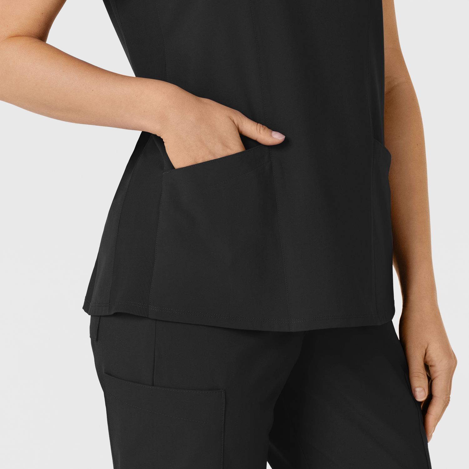 Casacca donna 6145 scollo a V black