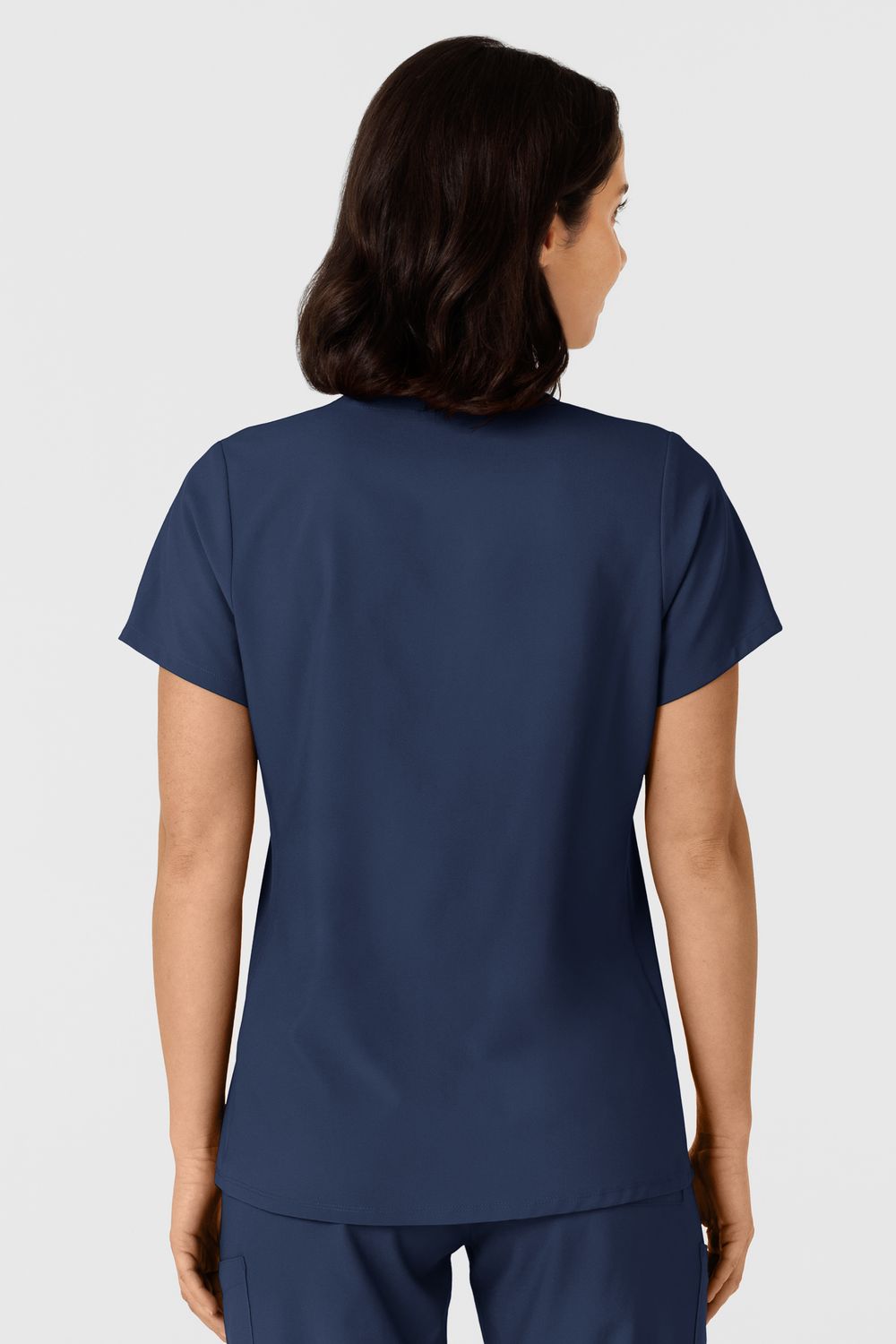 Casacca donna 6145 scollo a V navy blue