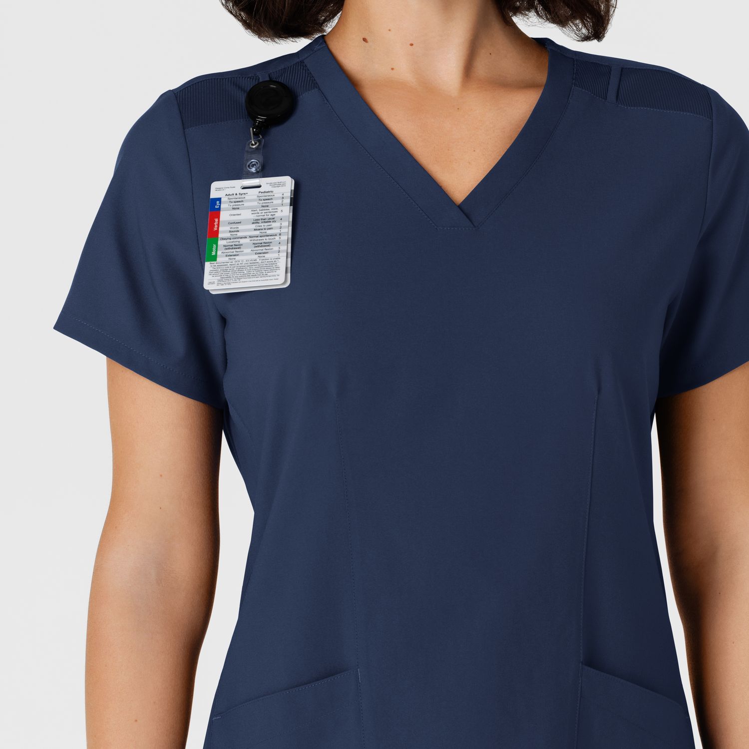Casacca donna 6145 scollo a V navy blue