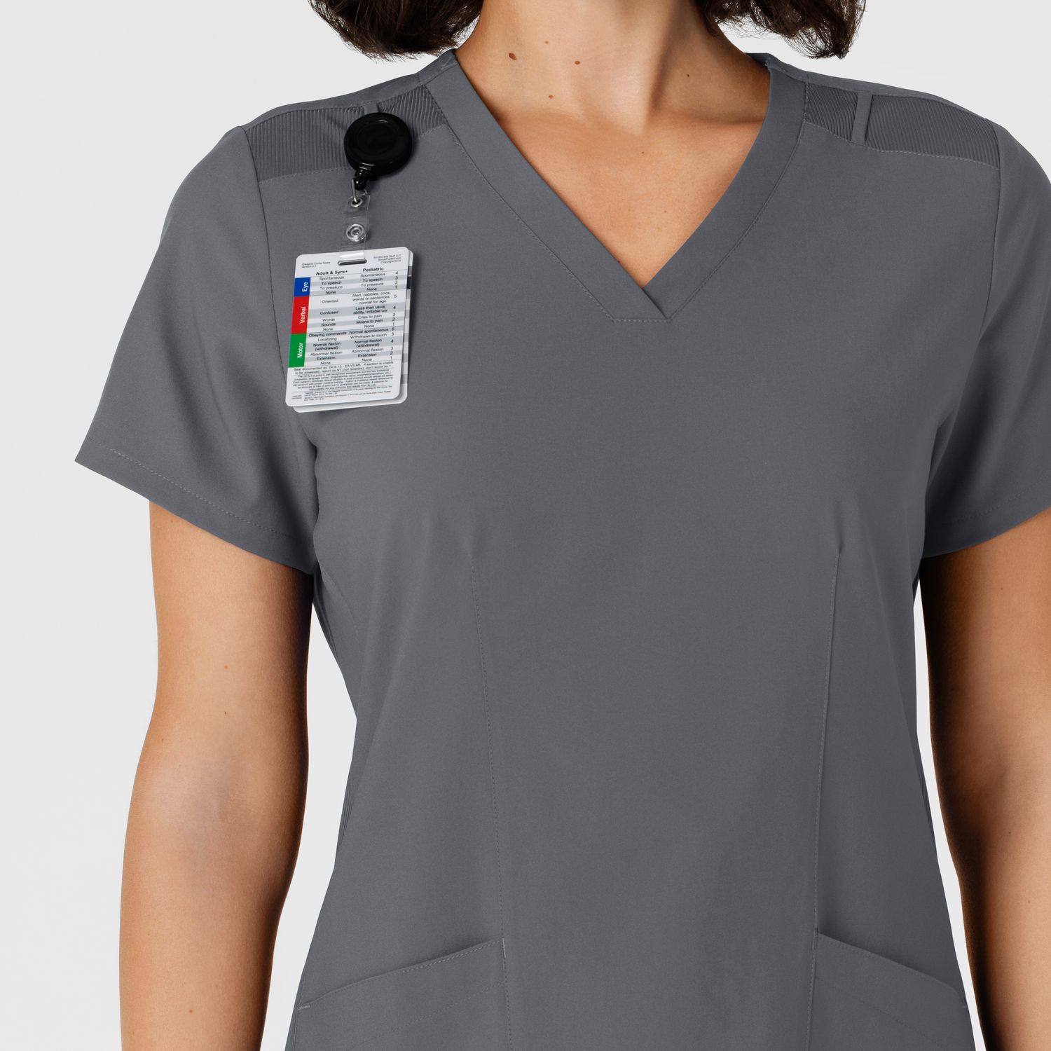 Casacca donna 6145 scollo a V pewter