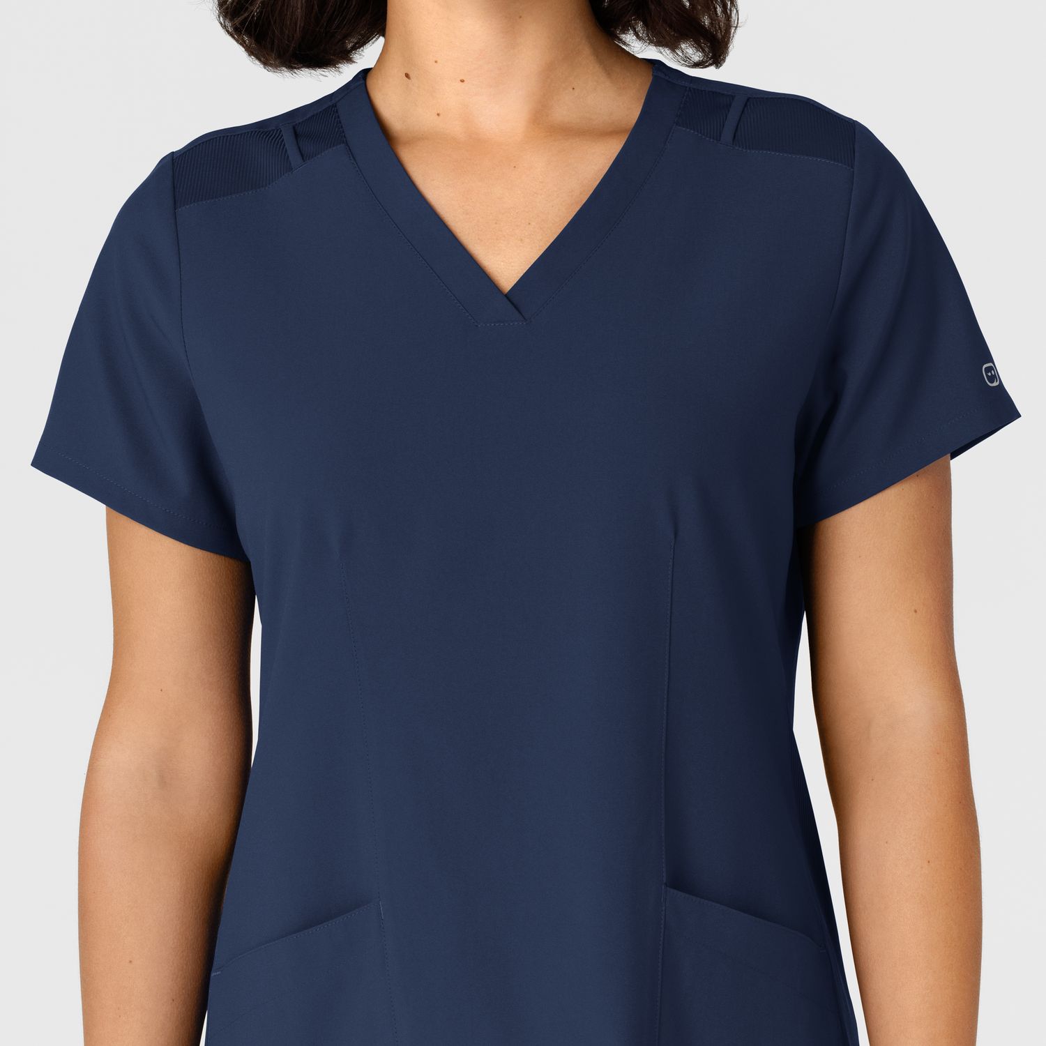 Casacca donna 6145 scollo a V navy blue